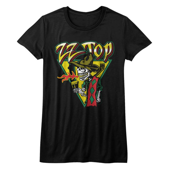 ZZ TOP DIA DE LOS MESCALERA LADIES S T-Shirt in Black