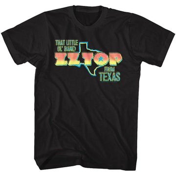 ZZ TOP TEXAS BAND S T-Shirt in Black