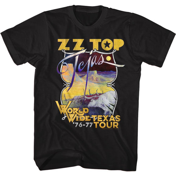 ZZ TOP TEJAS TOUR S T-Shirt in Black