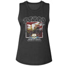 ZZ TOP DEGUELLO COVER LADIES MUSCLE TANK S T-Shirt in Charcoal