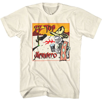 ZZ TOP MESCALERO ALBUM ART S T-Shirt in Natural