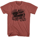 ZZ TOP EST 1969 S T-Shirt in Terracotta