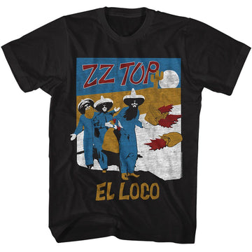 ZZ TOP EL LOCO S T-Shirt in Black