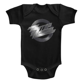 ZZ TOP METAL LOGO INFANT 6M T-Shirt in Black