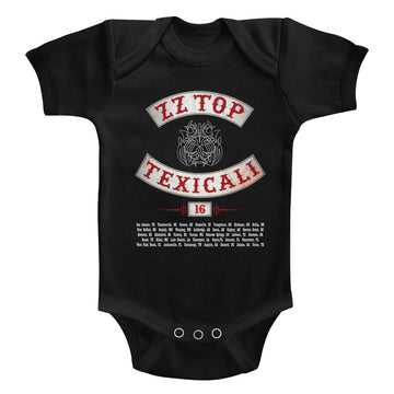 ZZ TOP TEXICALI INFANT 6M T-Shirt in Black