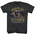 Bruce Lee Box Smirk Adult T-Shirts