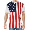 Calhoun Sportswear USA American Flag Men's T-Shirt - Clothing, Shoes & Accessories:Men's Clothing:T-Shirts - Coastline Mall