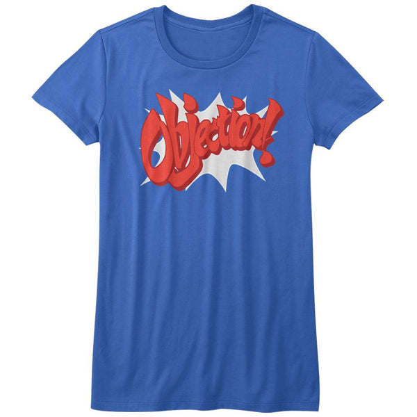Ace Attorney - Objection! | Royal S/S Ladies T-Shirt - Coastline Mall