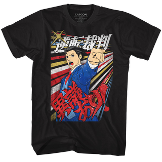 Ace Attorney-Igiari-Black Adult S/S Tshirt - Coastline Mall