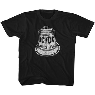 AC/DC - Hells Bells Logo Black Short Sleeve Toddler-Youth T-Shirt tee - Coastline Mall