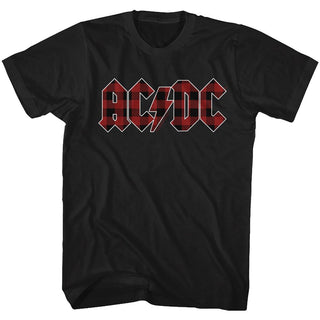 AC/DC - Back in Plaid | Black S/S Adult T-Shirt - Coastline Mall