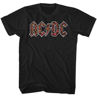 AC/DC - Leopard Print | Black S/S Adult T-Shirt - Coastline Mall
