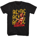 AC/DC - Donington Logo Black Adult Short Sleeve T-Shirt tee - Coastline Mall