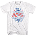 AC/DC - ACDC RWB Logo White Adult Short Sleeve T-Shirt tee - Coastline Mall