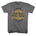 AC/DC - High Voltage Logo Graphite Heather Adult Short Sleeve T-Shirt tee - Coastline Mall