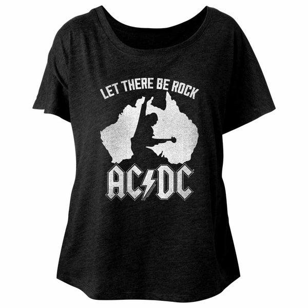 AC/DC Vintage Ladies Dolman | Women's Print Shirt | Coastline Mall