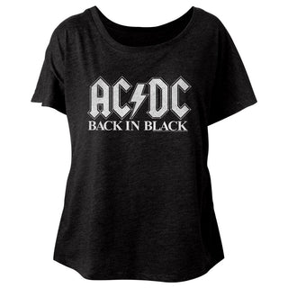 AC/DC Back in Black  Ladies Dolman | Ladies Shirt | Coastline Mall
