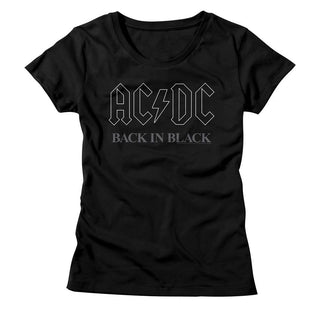 AC/DC Back in Black Ladies T-Shirt | Ladies Shirts | Coastline Mall