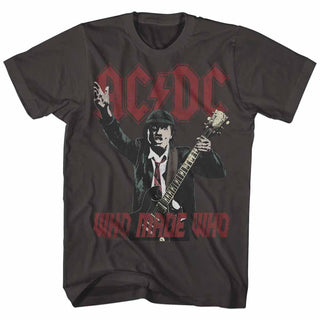 AC/DC - WMW 2 Logo Smoke Adult Short Sleeve T-Shirt tee - Coastline Mall