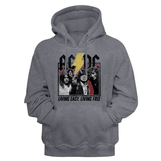 AC/DC - Hwy2Hell Lyrics | Gunmetal Heather L/S Pullover Adult Hoodie - Coastline Mall