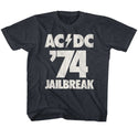 AC/DC - Jailbreak | Vintage Navy Toddler-Youth S/S T-Shirt - Coastline Mall