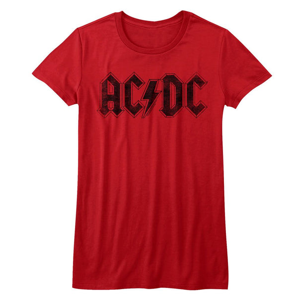 AC/DC - Logo | Red Ladies S/S T-Shirt - Coastline Mall