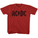 AC/DC Logo Red Short Sleeve Toddler-Youth T-Shirt tee - Coastline Mall