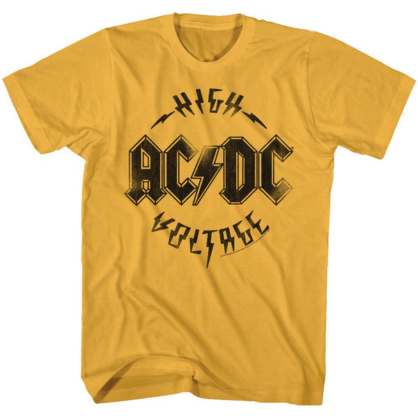 AC/DC - ACDCHV Logo Ginger Adult Short Sleeve T-Shirt tee - Coastline Mall
