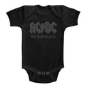 AC/DC - Back In Black | Black S/S Infant Bodysuit - Coastline Mall