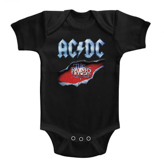AC/DC - Razors Edge | Black S/S Infant Bodysuit - Coastline Mall