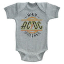 AC/DC - High Voltage | Gray Heather S/S Infant Bodysuit - Coastline Mall