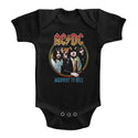 AC/DC - Highway To Hell Tricolor | Black S/S Infant Bodysuit - Coastline Mall