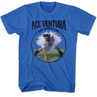 Ace Ventura-Tutu-Royal Heather Adult S/S Tshirt - Coastline Mall
