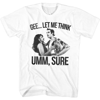 Ace Ventura-Sure-White Adult S/S Tshirt - Coastline Mall
