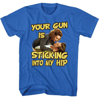 Ace Ventura-Your Gun Is-Royal Adult S/S Tshirt - Coastline Mall