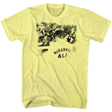 Muhammad Ali-Ali Ringside-Yellow Heather Adult S/S Tshirt - Coastline Mall