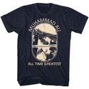 Muhammad Ali-Picture Perfect-Navy Adult S/S Tshirt - Coastline Mall