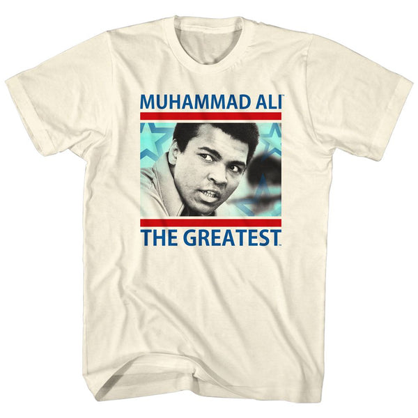 Muhammad Ali-The Greatest-Natural Adult S/S Tshirt - Coastline Mall
