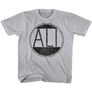 Muhammad Ali-Ali Circle-Gray Heather Toddler-Youth S/S Tshirt - Coastline Mall