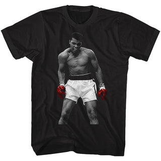 Muhammad Ali-Again-Black Adult S/S Tshirt - Coastline Mall