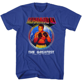 Muhammad Ali-Big Time-Royal Adult S/S Tshirt - Coastline Mall