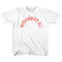Muhammad Ali-Arch Text-White Toddler-Youth S/S Tshirt - Coastline Mall