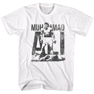 Muhammad Ali-Win Wear-White Adult S/S Tshirt - Coastline Mall