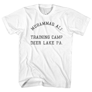 Muhammad Ali-Deer Lake-White Adult S/S Tshirt - Coastline Mall