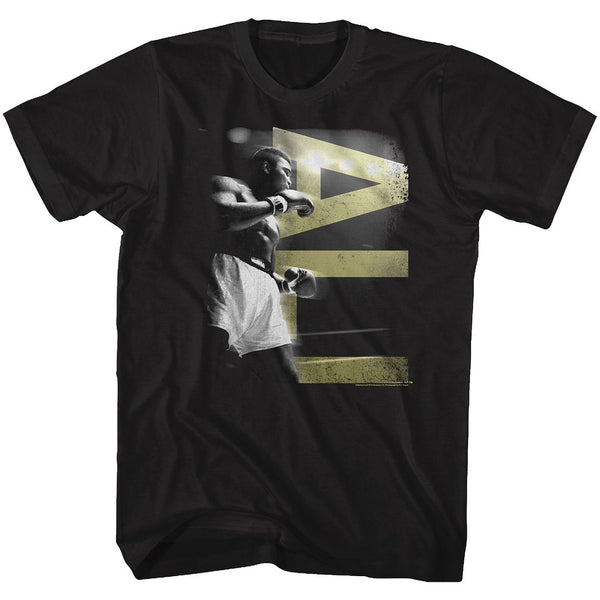 Muhammad Ali-Blur-Black Adult S/S Tshirt - Coastline Mall