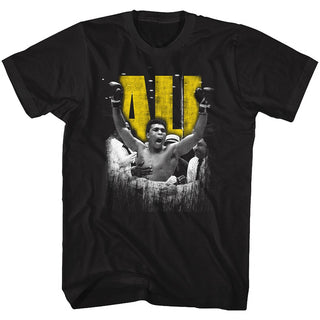 Muhammad Ali-Super Ali-Black Adult S/S Tshirt - Coastline Mall