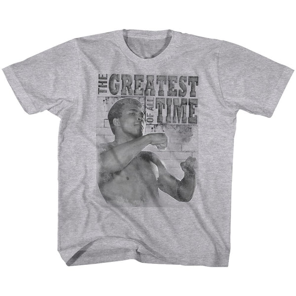 Muhammad Ali-Training Stance-Gray Heather Toddler-Youth S/S Tshirt - Coastline Mall