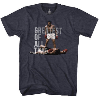 Muhammad Ali-Goat-Navy Heather Adult S/S Tshirt - Coastline Mall
