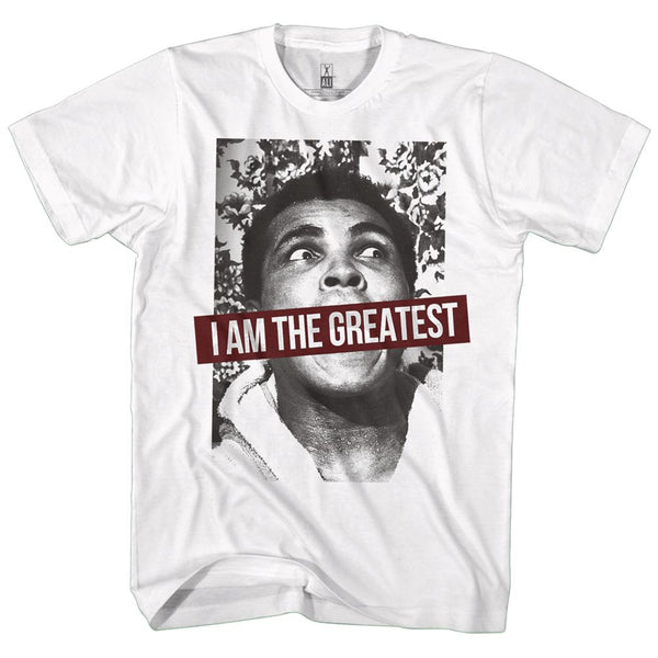 Muhammad Ali-Ali 1067-White Adult S/S Tshirt - Coastline Mall