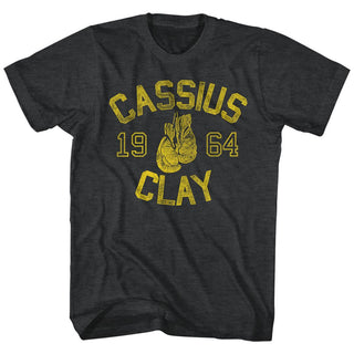 Muhammad Ali-Cassius Clay-Black Heather Adult S/S Tshirt - Coastline Mall